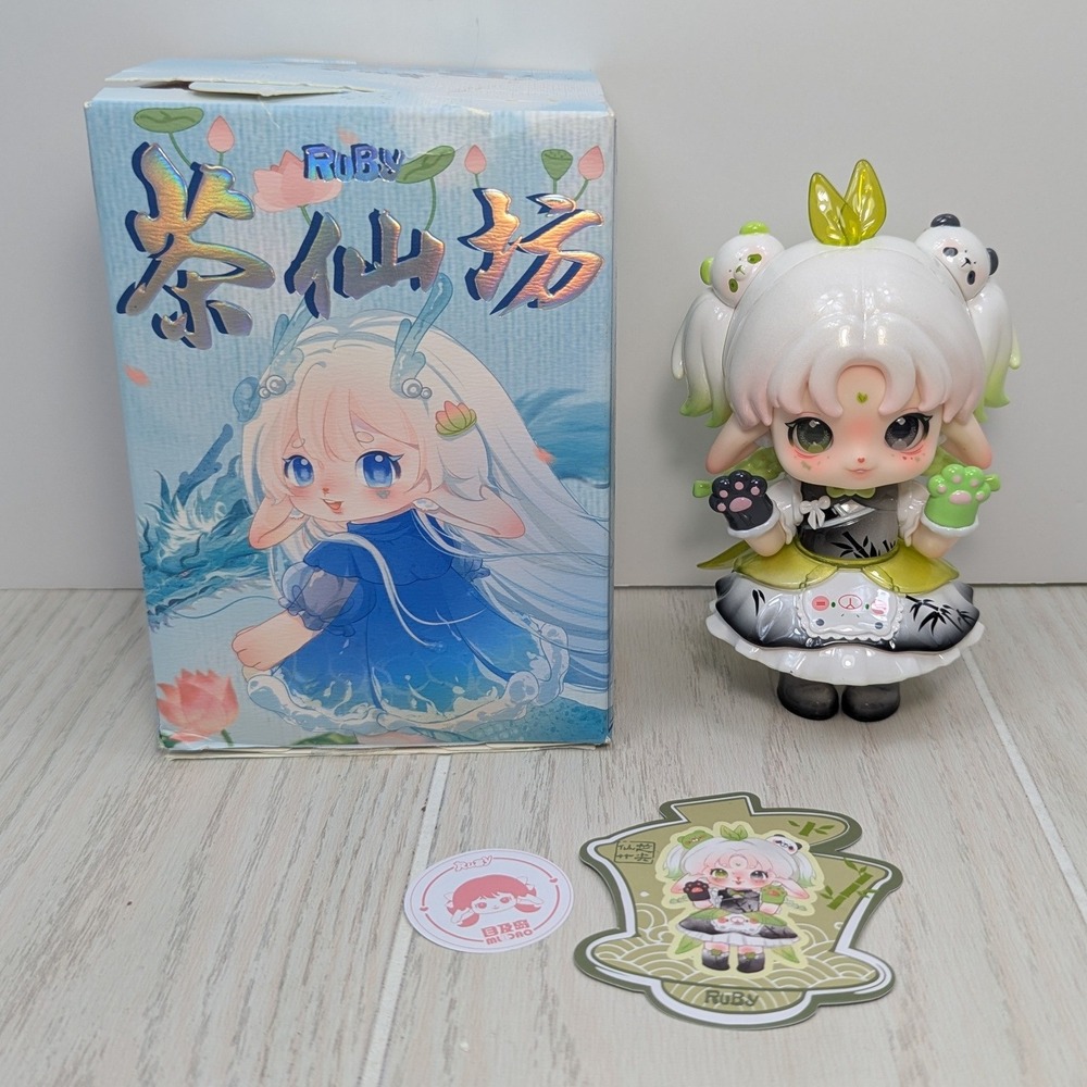 MUJIAO x CQTOYS Ruby Tea Immortal Trimeresurus Stejnegeri Blind Box Figure Green